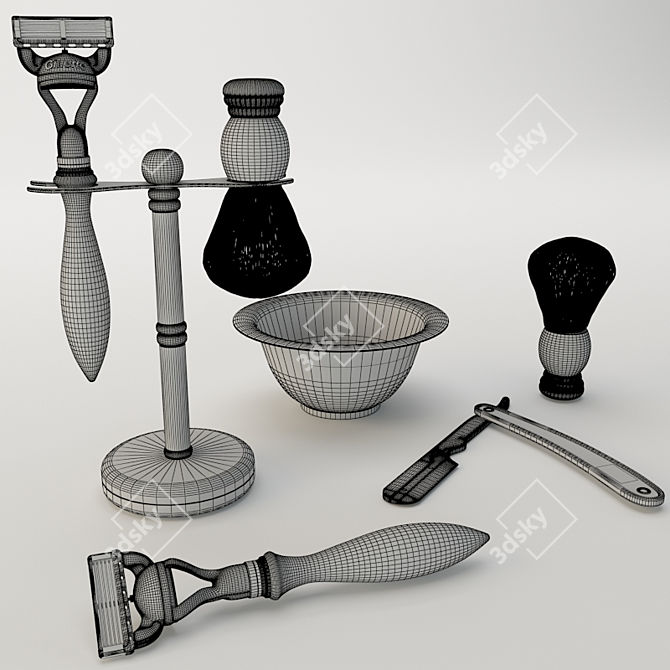 Barburys Man Accessories Set 3D model image 2