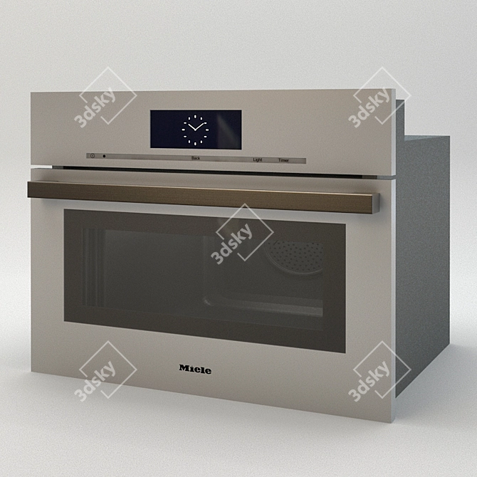 Miele DGC 6800 XL PureLine: Brilliant White Masterpiece 3D model image 1