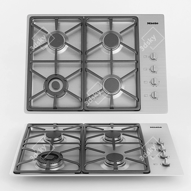 Miele KM 3464 G Gas Cooktop 3D model image 1