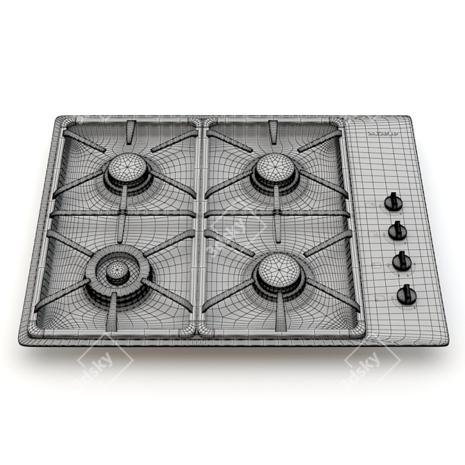 Miele KM 3464 G Gas Cooktop 3D model image 2