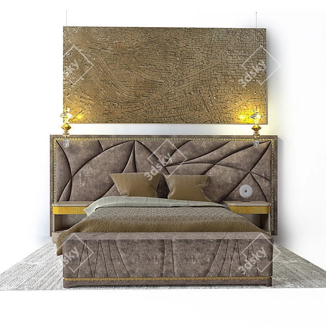 Sicis Casanova Bed Set 3D model image 3