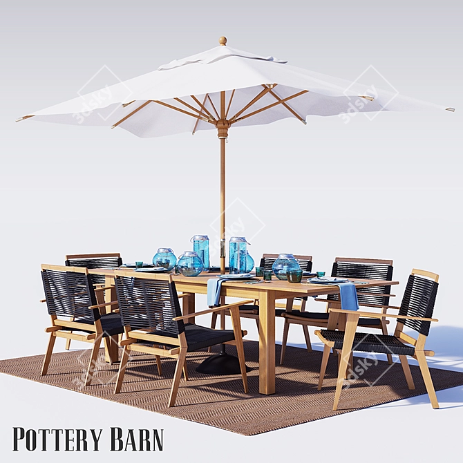 Palmer Rope Outdoor Furniture 3D model image 1