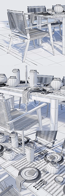 Palmer Rope Outdoor Furniture 3D model image 3