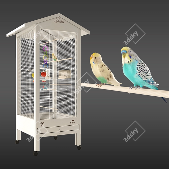 Ferplast Hemmy Budgie Cage: Iva and Lavrusha - Bundle including 3D models 3D model image 1