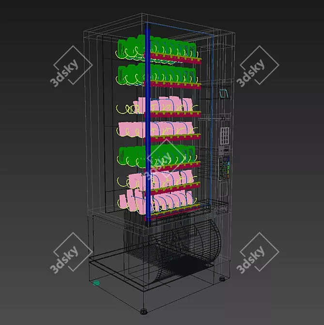 Samba Classic Vending: Realistic Centered Object 3D model image 3