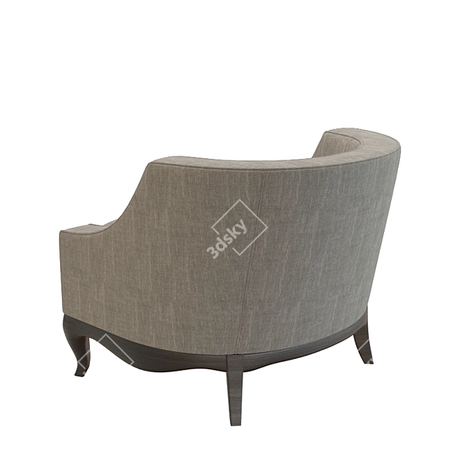 Opera Contemporary Margherita Armchair: Elegant Comfort for Any Space 3D model image 2