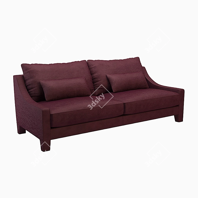 Sleek Opera Contemporary Rosalie Sofa 3D model image 1