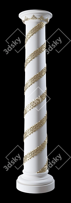 Modern Doric Column 3D model image 2