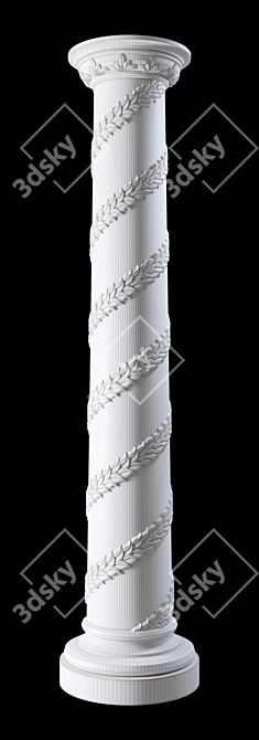 Modern Doric Column 3D model image 3