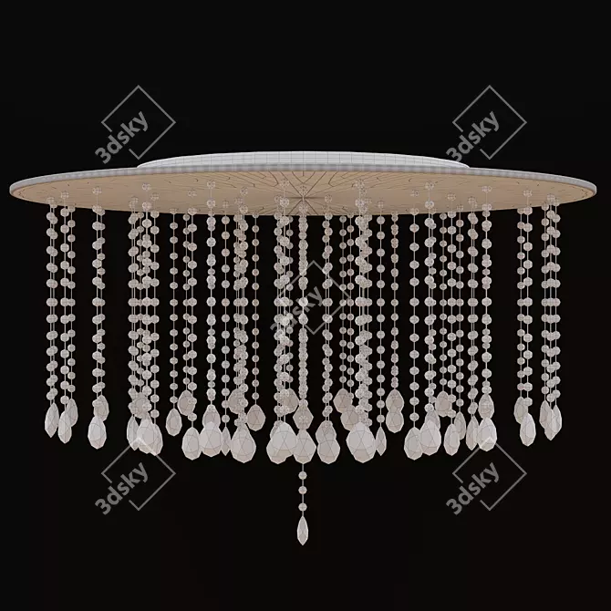 Elegant Crystal Chandelier 3D model image 2