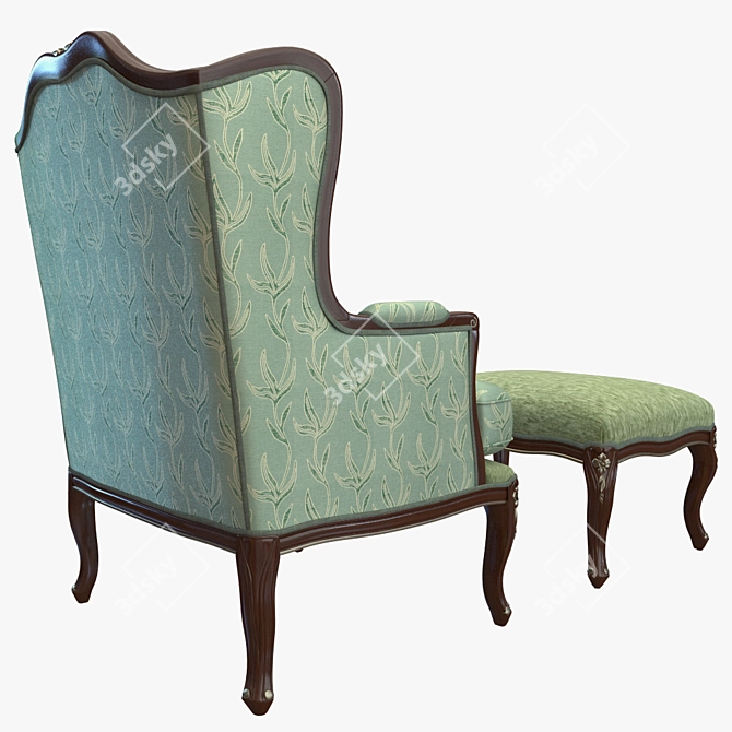 Elegant Enea Armchair by Seven Sedie 3D model image 2