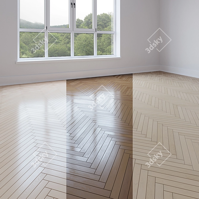 Versatile Parquet Flooring Collection 3D model image 1