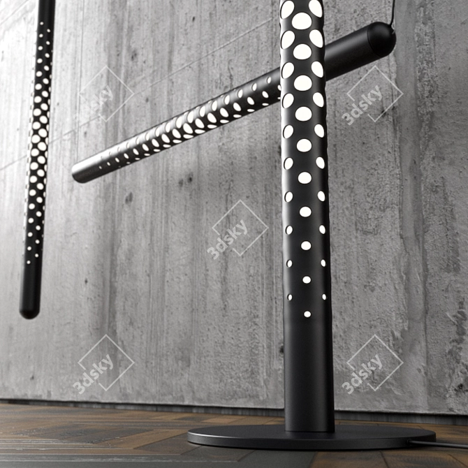 Luminous Metal Masterpiece 3D model image 2