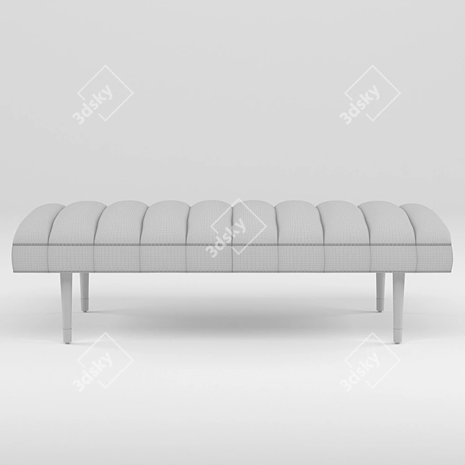 Industrial-Inspired Arteriors Christophe Bench 3D model image 3