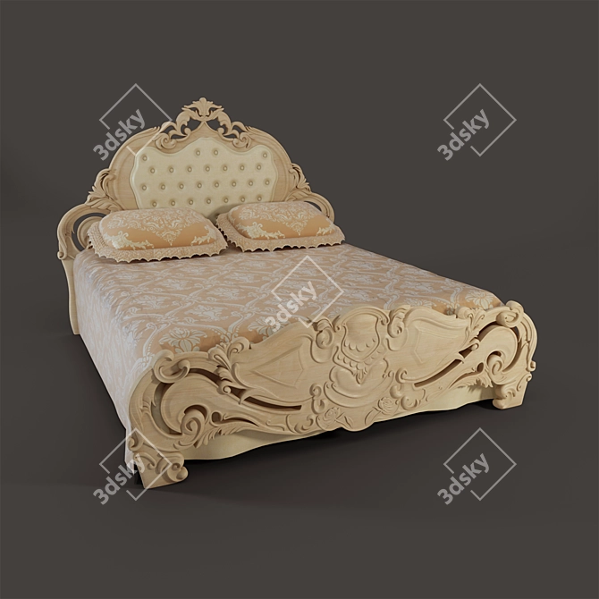 Olympia Silik Bed 3D model image 2