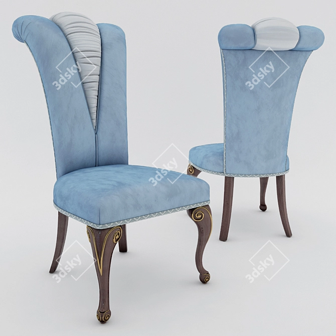 Elegant Isotta Chair: Italian Design 3D model image 1