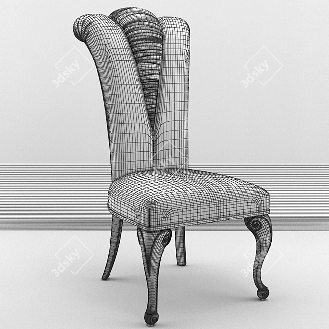 Elegant Isotta Chair: Italian Design 3D model image 2