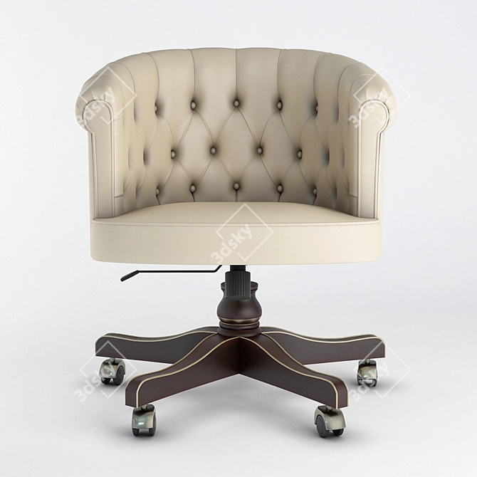 Elegant Locke Armchair: Stylish Comfort 3D model image 1