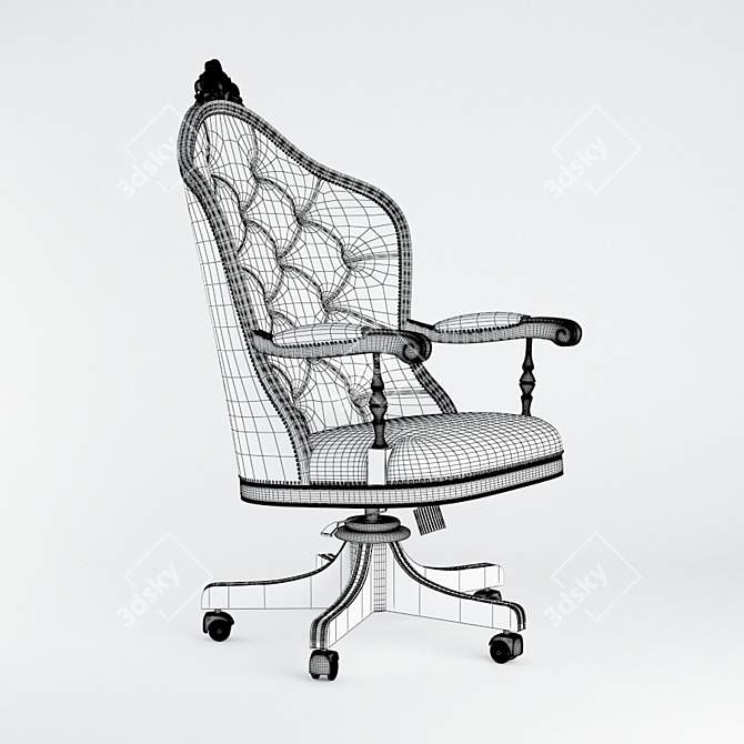 Elegant Vera Armchair by Seven Sedie 3D model image 2