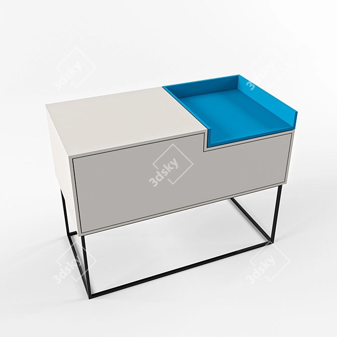 Modern Minimalist Sideboard 3D model image 3