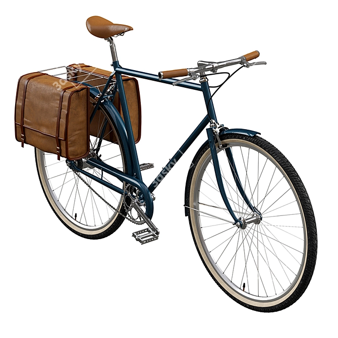 Vintage-Inspired Bicycle Duo 3D model image 1