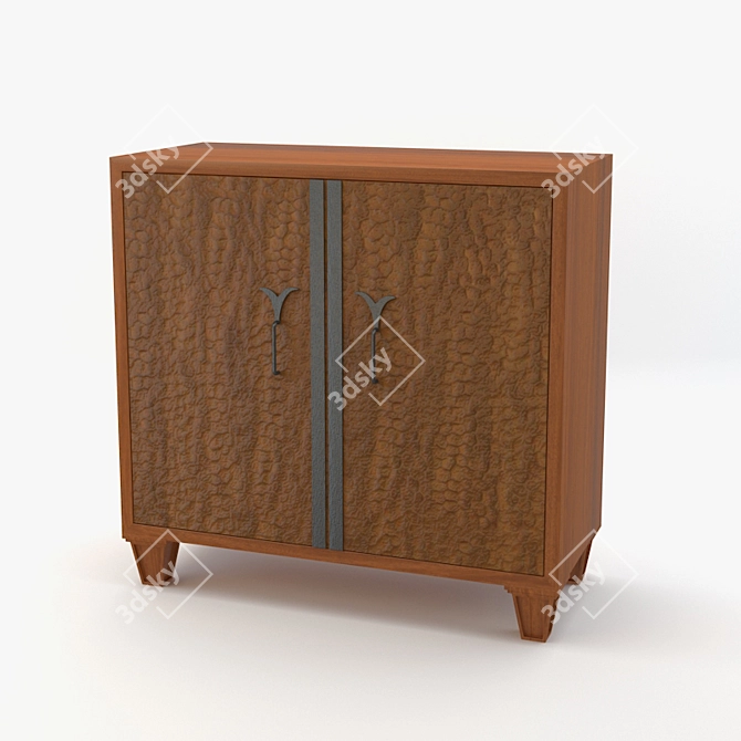 Contemporary Levi Millimeter-Scaled Cabinet 3D model image 1
