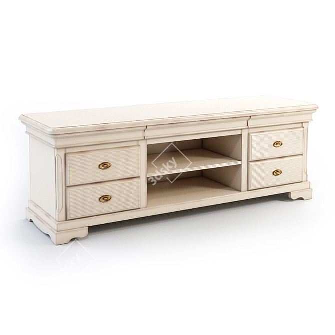 CAVIO Filesole Dresser for TV - Classic Elegance 3D model image 2