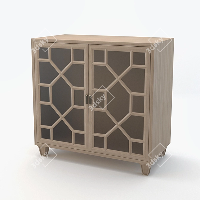 Arteriors Remington Low Cabinet: Realistic 3D Model 3D model image 1
