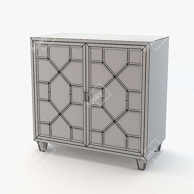 Arteriors Remington Low Cabinet: Realistic 3D Model 3D model image 2