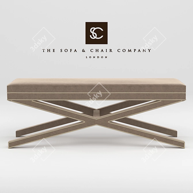 Customizable Bench Sofa & Chair Set 3D model image 1