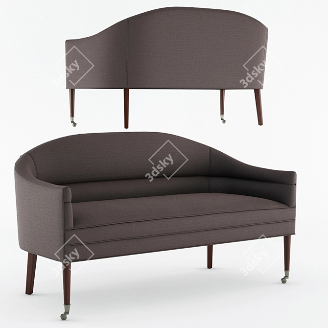 Arteriors Vernon Modern Settee 3D model image 1