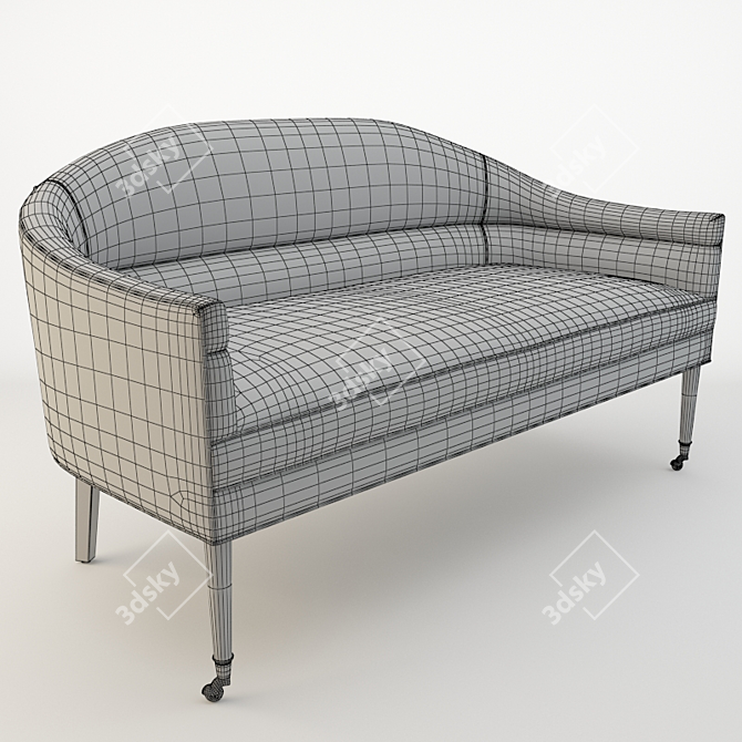 Arteriors Vernon Modern Settee 3D model image 2