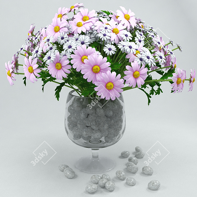 Blooming Beauty: Summer Flower 3D model image 1