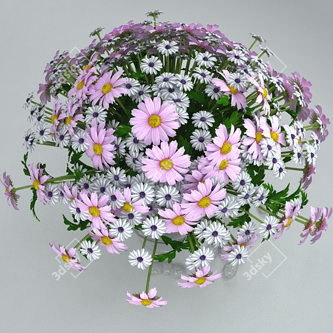 Blooming Beauty: Summer Flower 3D model image 2