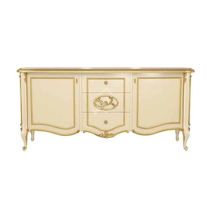 Frandiss Contemporary Sideboard 3D model image 3