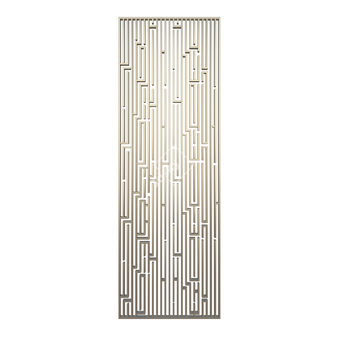 Elegant Panel Grille for Stunning Decor 3D model image 1