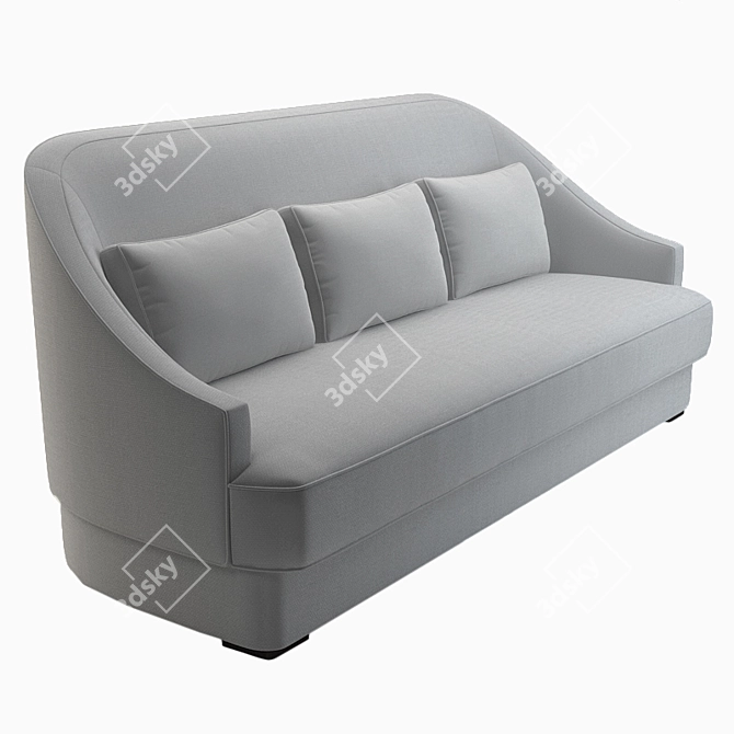 Jacqueline Baker Sofa: Elegant and Versatile Seating 3D model image 1