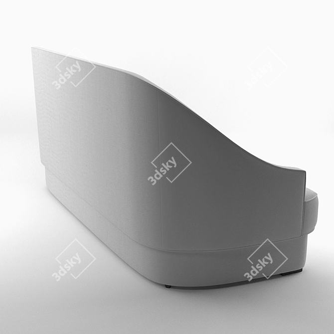 Jacqueline Baker Sofa: Elegant and Versatile Seating 3D model image 2