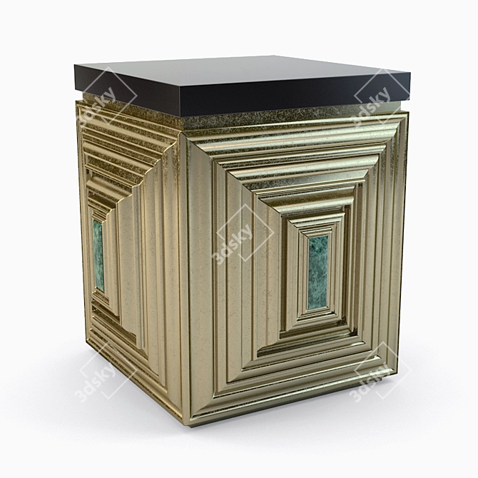 Baker Jade Accent Table: Sleek and Stylish Furnishing 3D model image 1