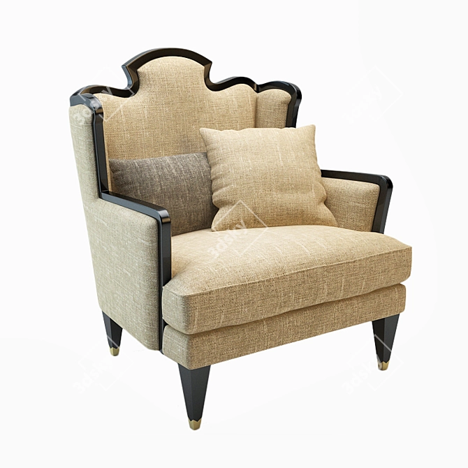 Bizzotto Montmartre Modern Armchair 3D model image 1