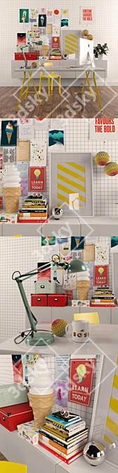The Boss Set - Stylish Office Decor 3D model image 2