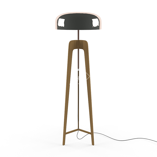 Elegant Porada Floor Lamp 3D model image 2