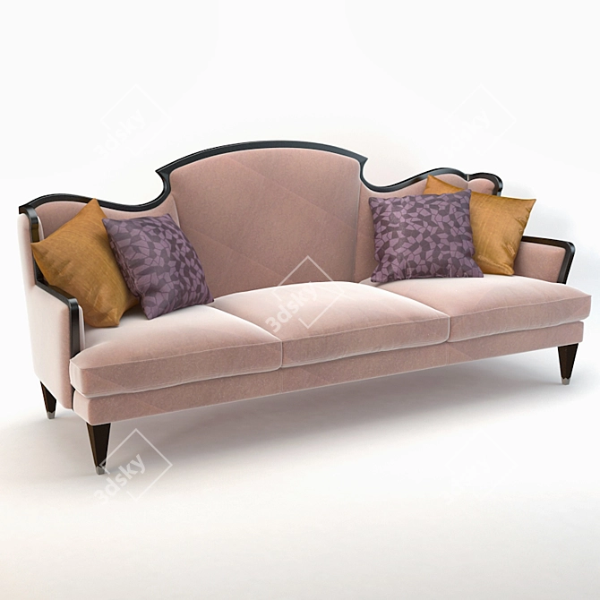 Elegant Montmartre Sofa by Bizzotto 3D model image 1