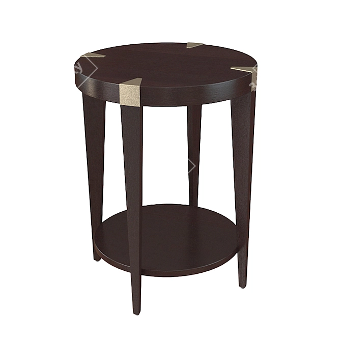Sleek Black Ecto Table 3D model image 1