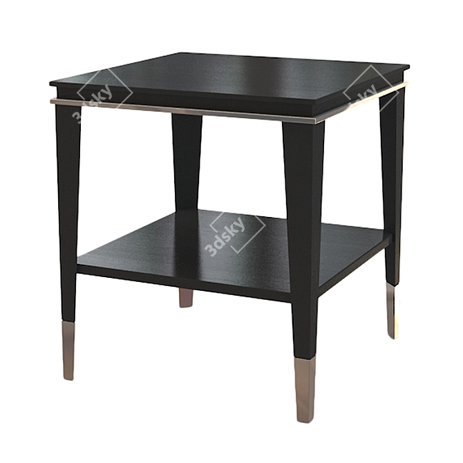 Modern Black Key Rogers Lamp Table 3D model image 1