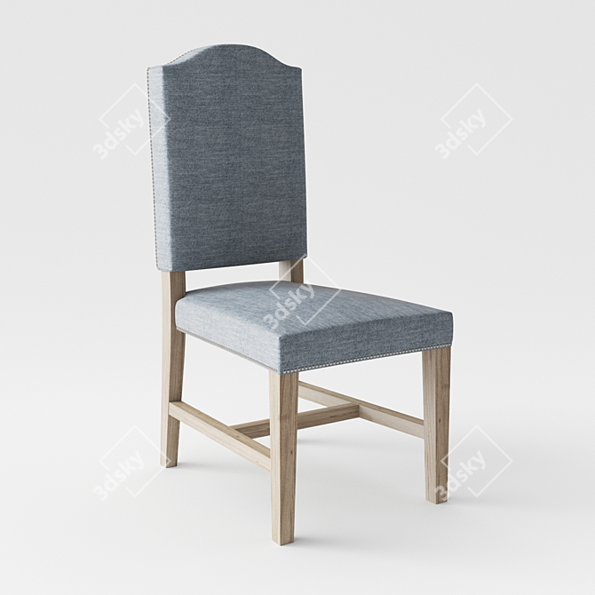 Elegant Oak Carter Dining Chair 3D model image 1