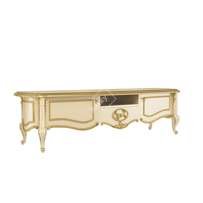 Sleek TV Sideboard: Frandiss 2017 3D model image 1