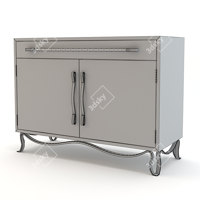 Elegant Etude Cabinet: V-Ray 3D Model 3D model image 2