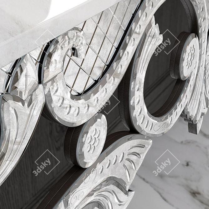 Elegant Veneziana Florea Console 3D model image 3