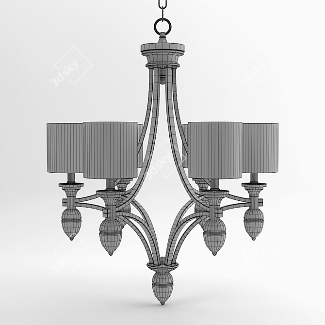 Elegant Sebastian Chandelier: V-Ray for 3ds Max 3D model image 2